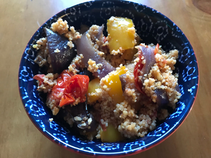 Roasted vegetable & couscous salad